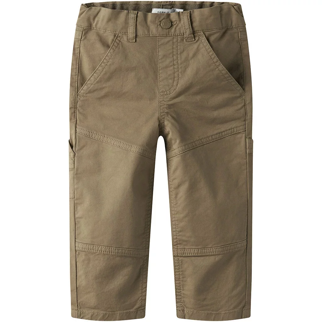 Broek TAPERED FIT twill cargo Ben (kelp)
