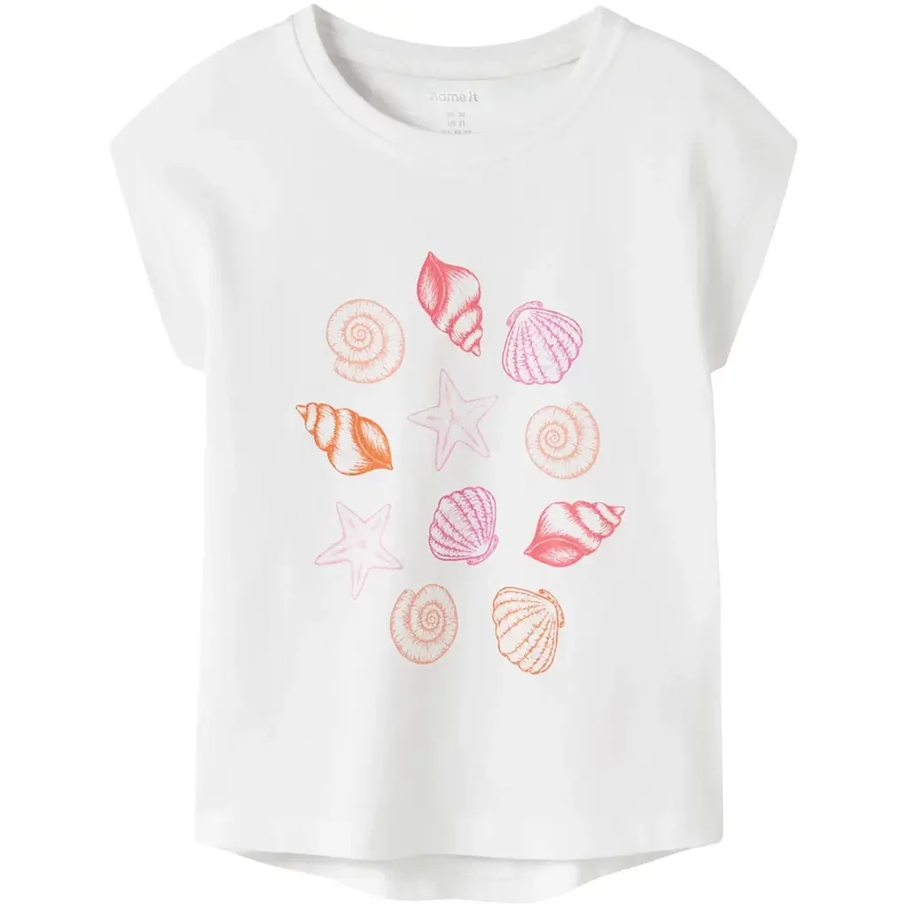 T-shirt REGULAR FIT Vigea (bright white sea shells)