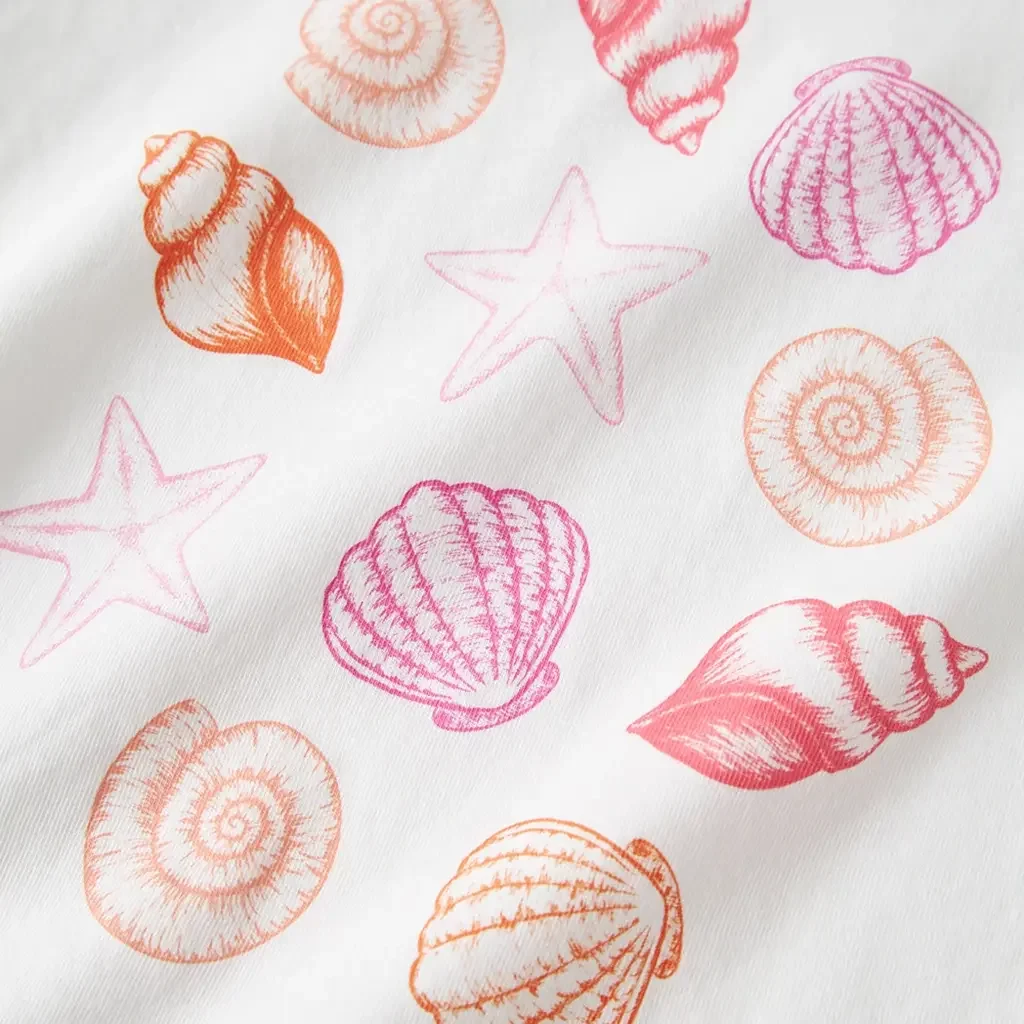 T-shirt REGULAR FIT Vigea (bright white sea shells)