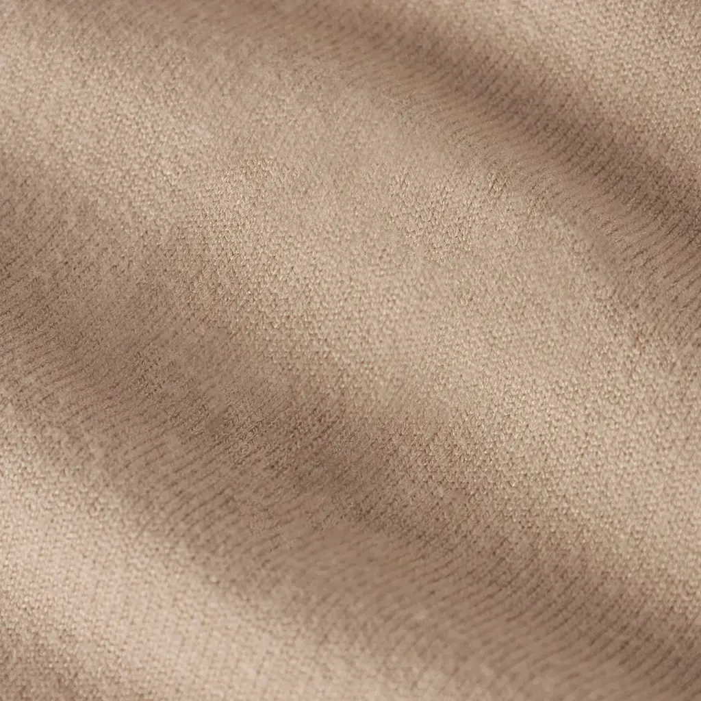 Zacht gebreid vest Kette (sesame)