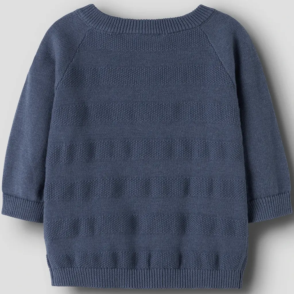 Gebreid vestje Kop (vintage indigo)