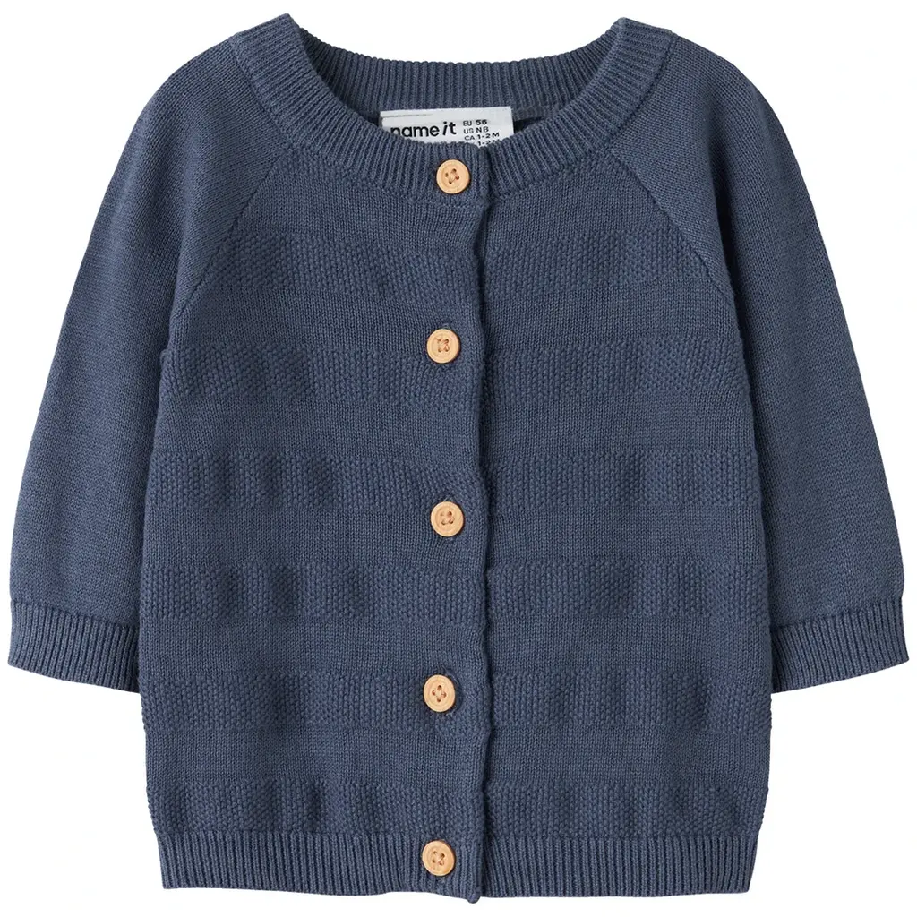 Gebreid vestje Kop (vintage indigo)