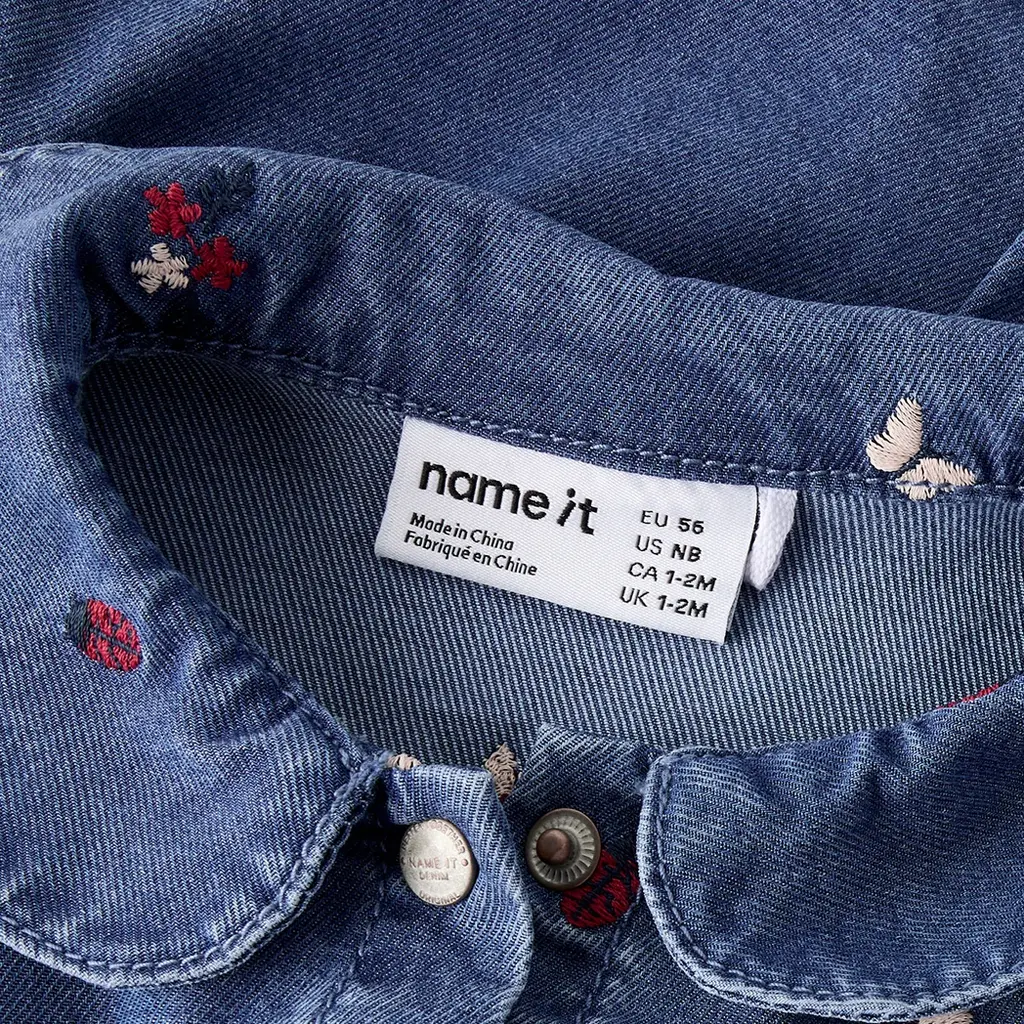 Soepel jurkje Alva (medium blue denim)