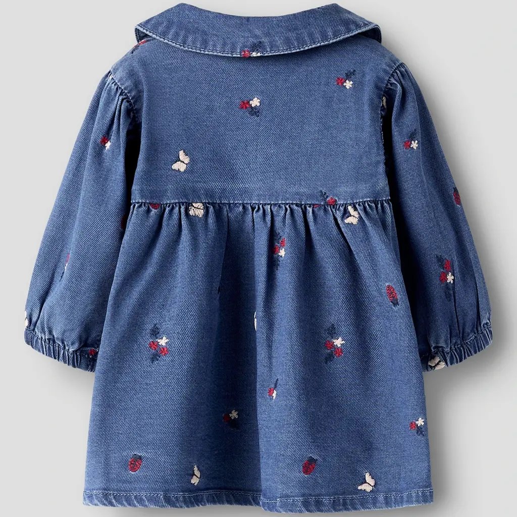 Soepel jurkje Alva (medium blue denim)