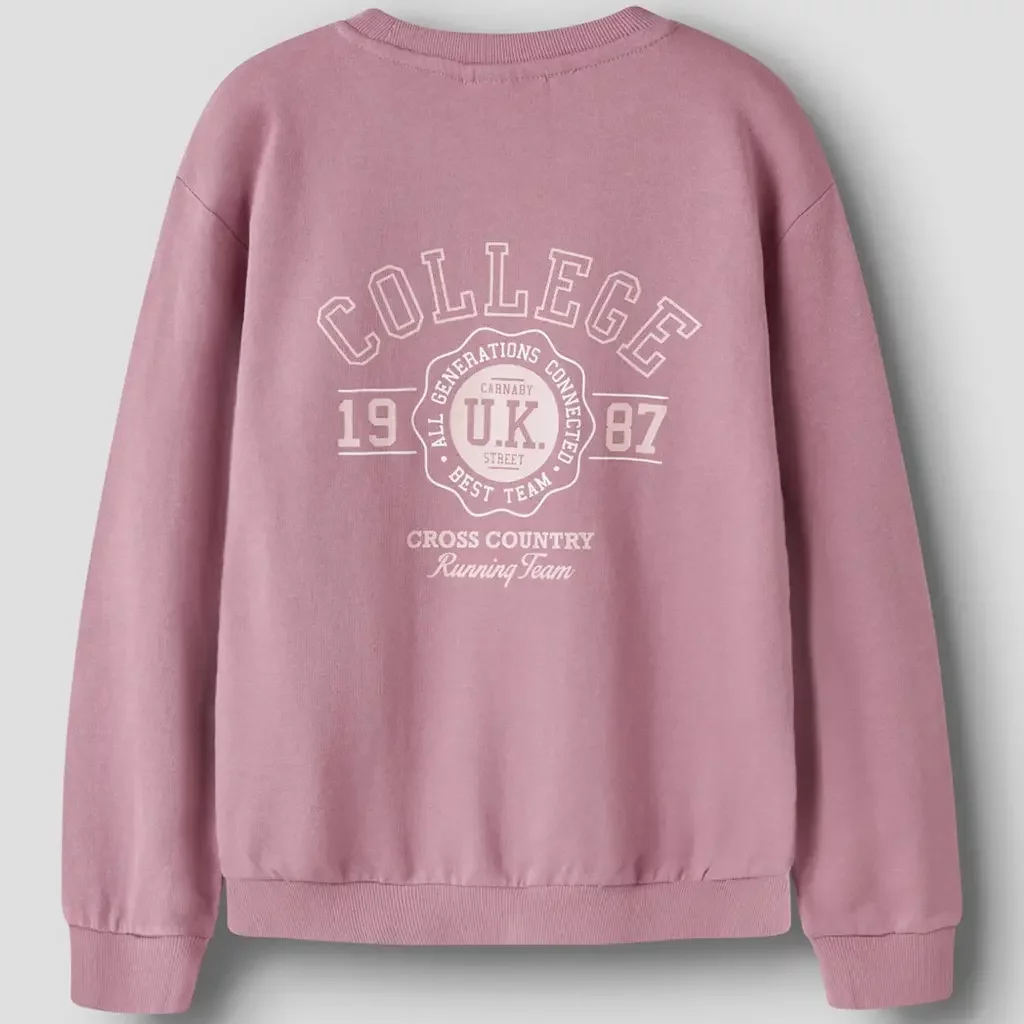 Trui sweat Vasacha (lilas college)