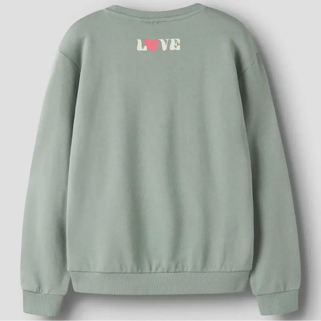 Trui sweat Vasacha (green milieu love)