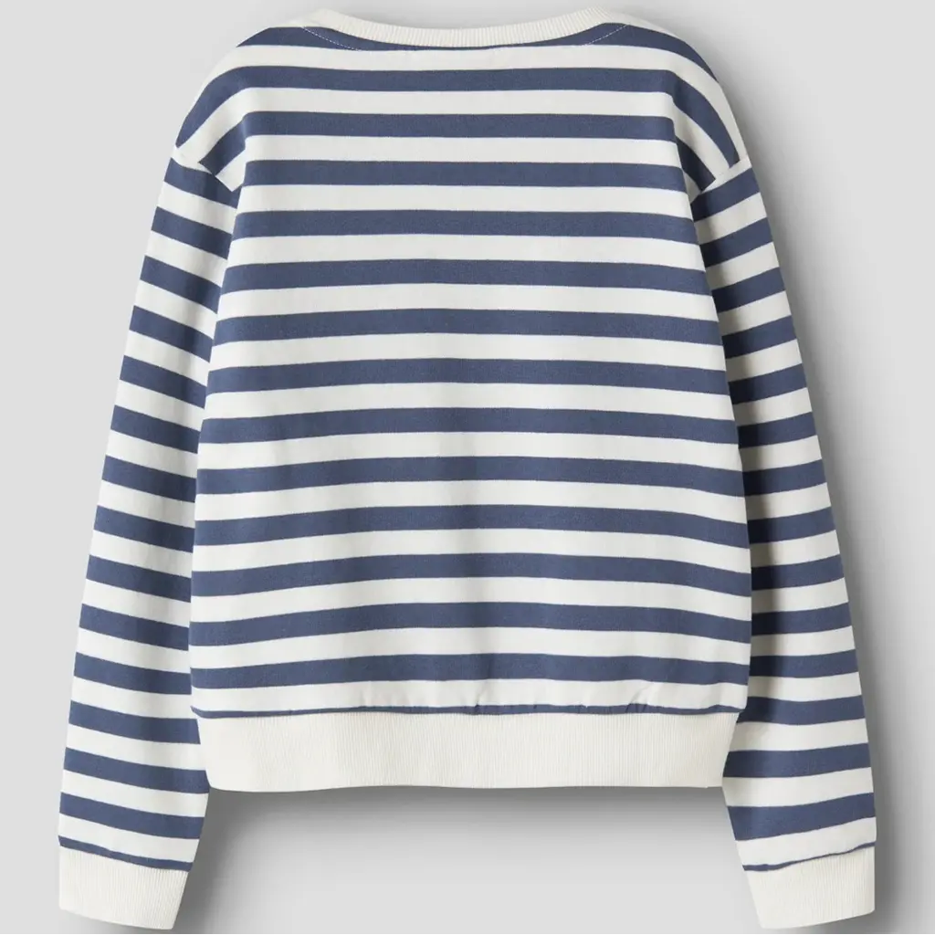Trui sweat CROPPED Karina (vintage indigo/antique white)