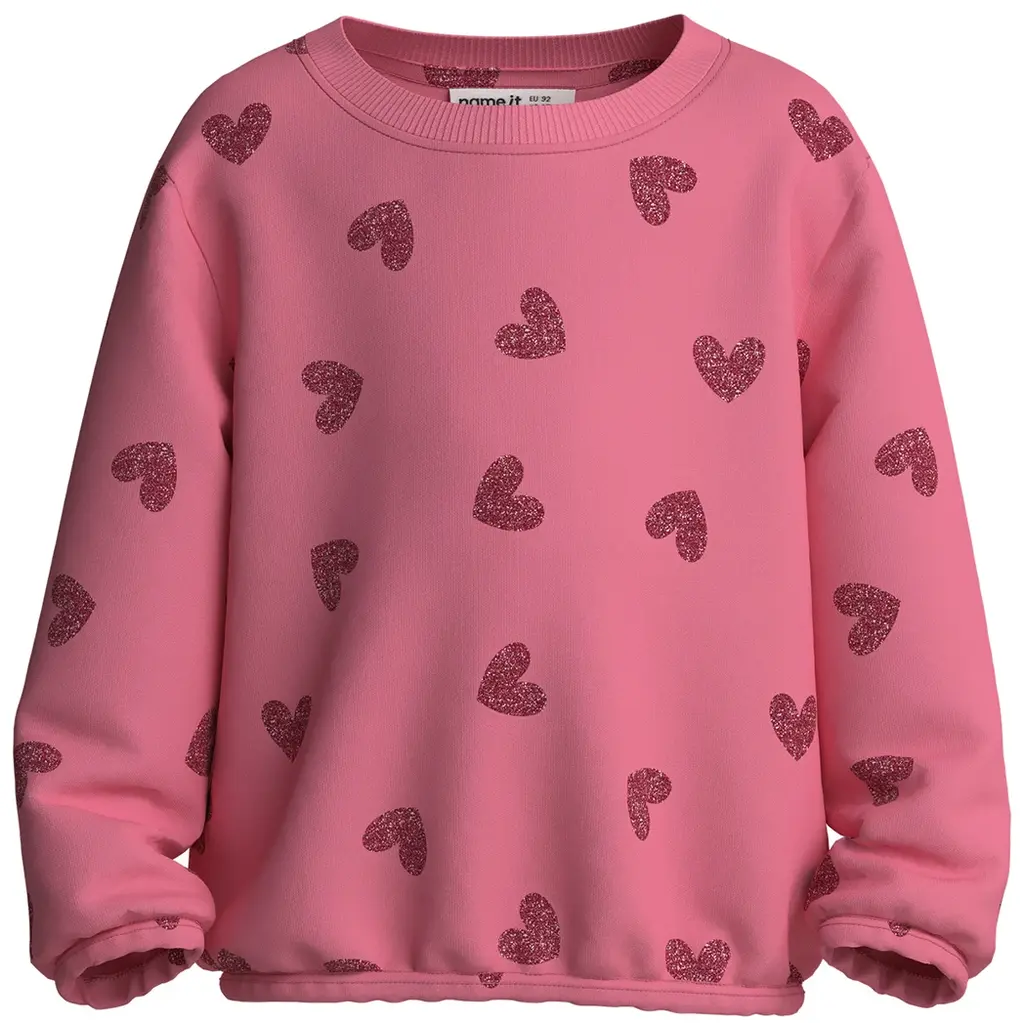 Trui sweat Viluba (flowering ginger glitter hearts)