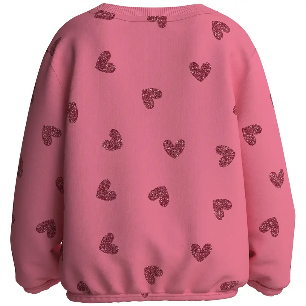 Trui sweat Viluba (flowering ginger glitter hearts)