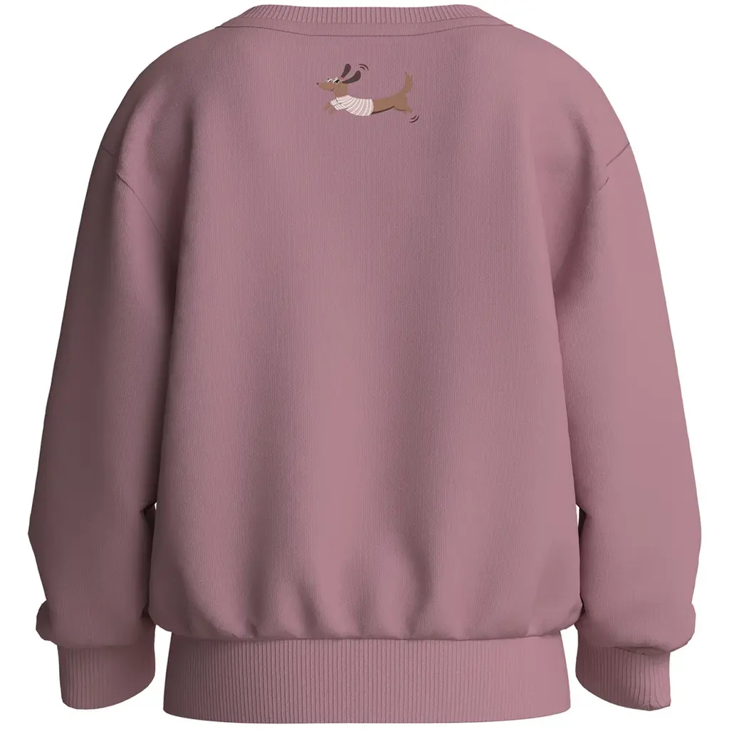 Trui sweat Vasacha (lilas sausage dogs)