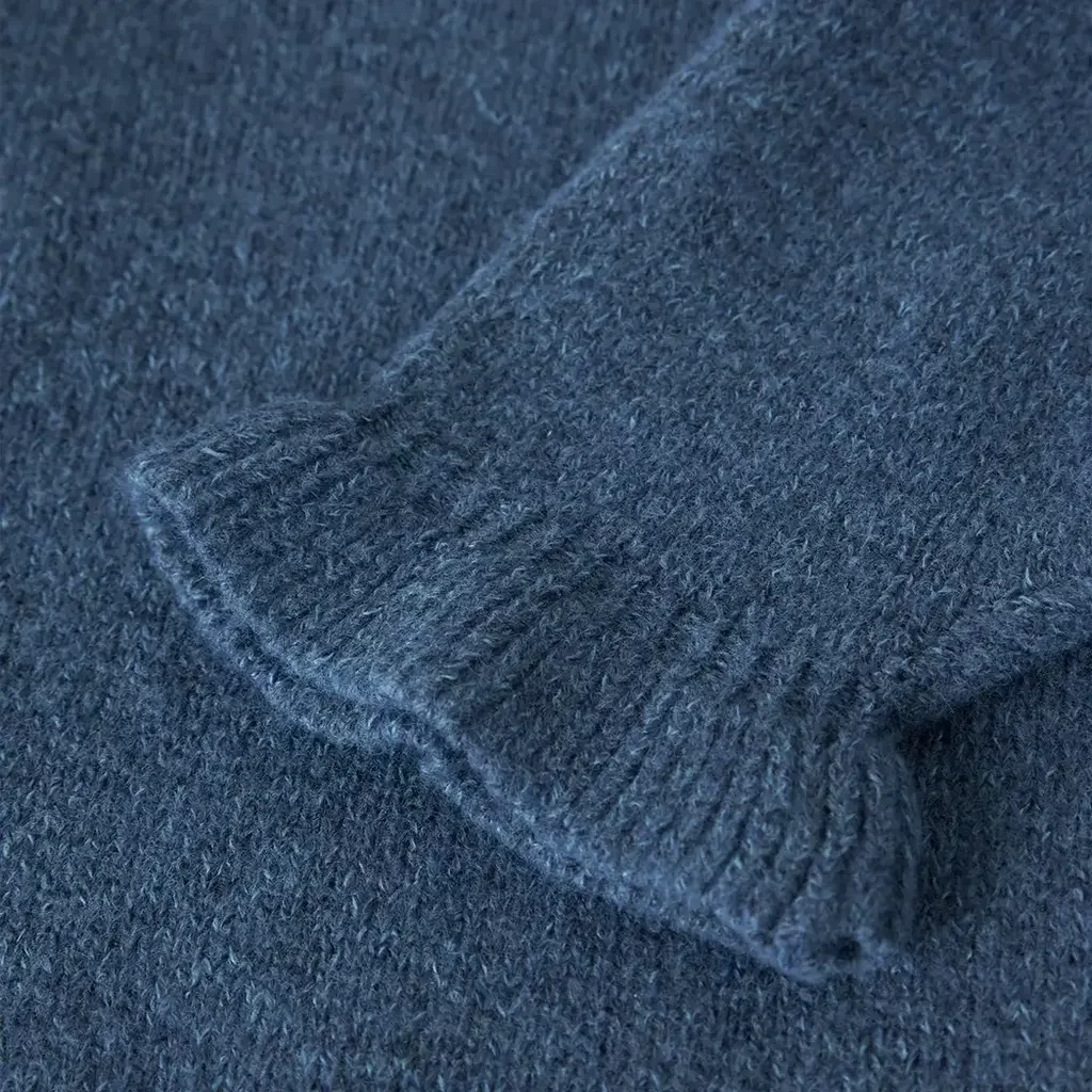 Gebreid truitje met kraag REGULAR FIT Kirstena (vintage indigo)