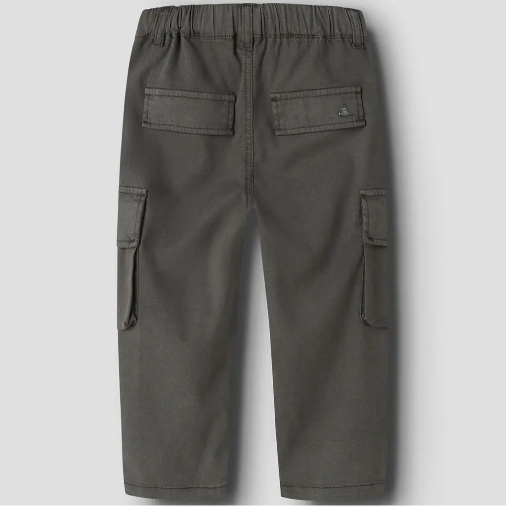 Broek TAPERED FIT twill cargo Ben (peat)