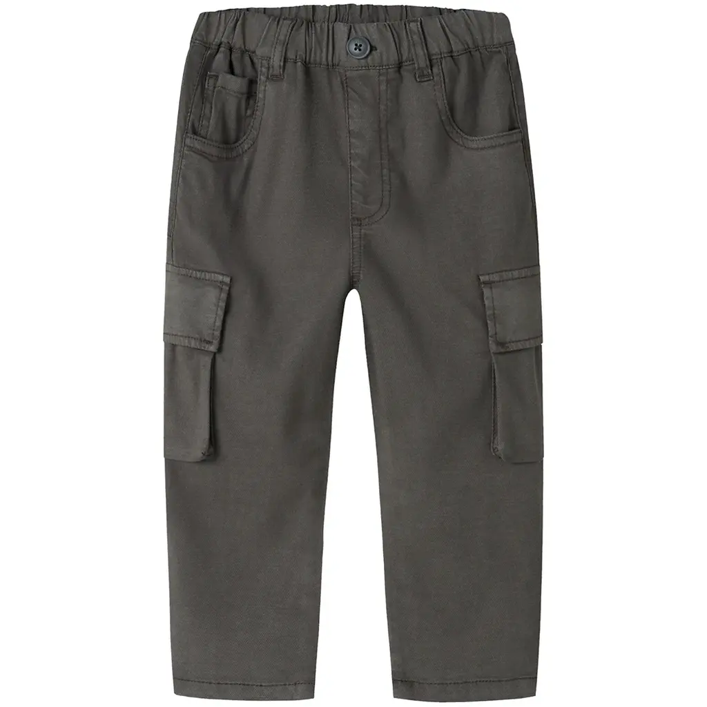 Broek TAPERED FIT twill cargo Ben (peat)
