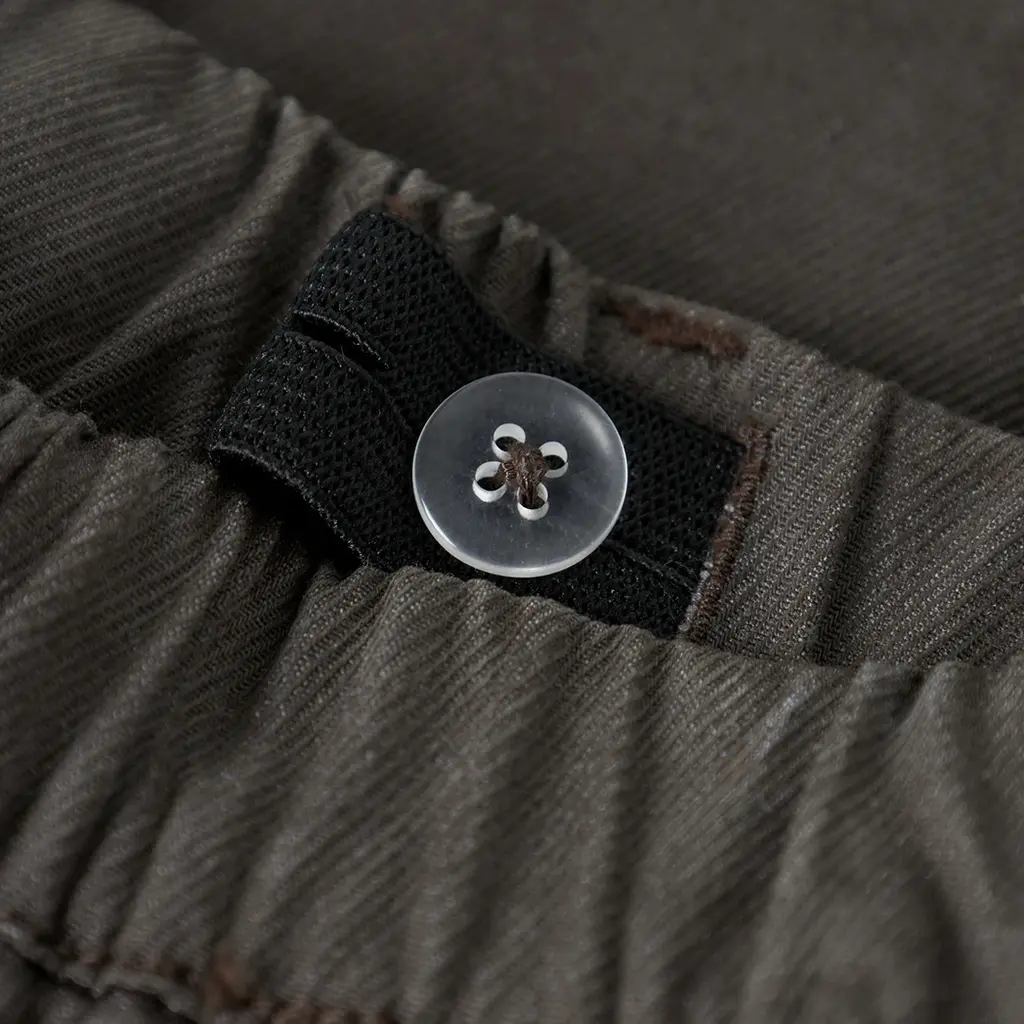 Broek TAPERED FIT twill cargo Ben (peat)