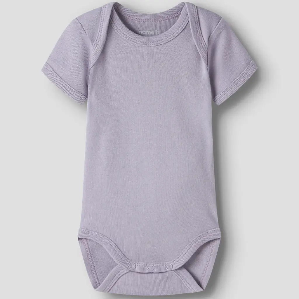 Drie rompertjes Deer (lilac marble/jet stream/lavender gray)