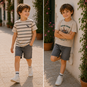 Name It T-shirt Voby (chateay gray chestnut)
