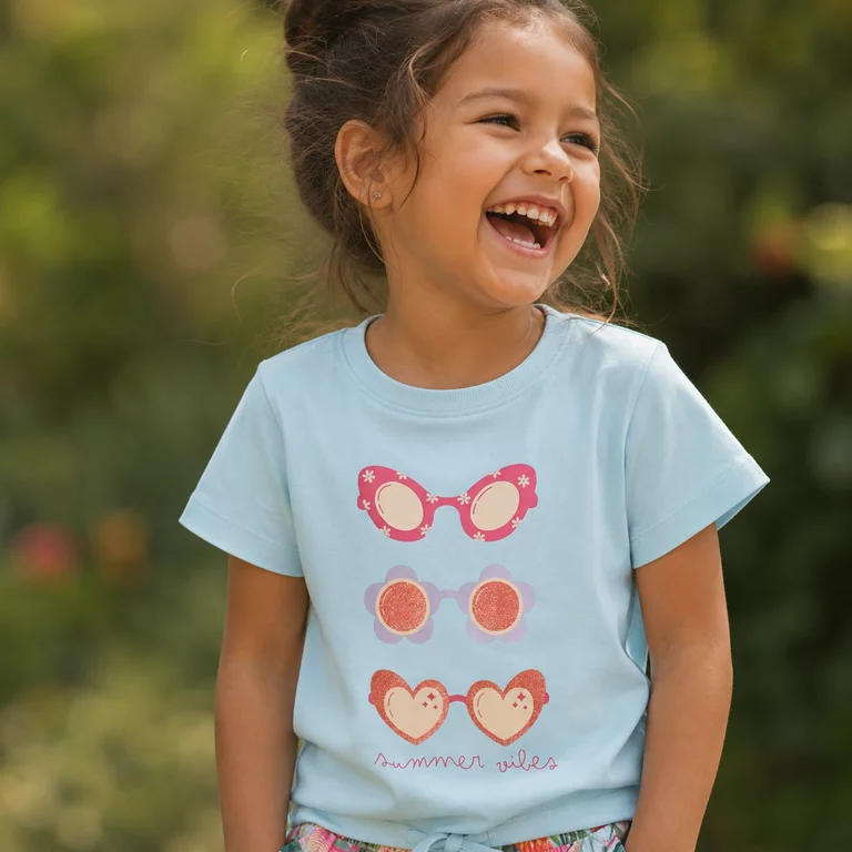 T-shirt REGULAR FIT Janey (delicate blue)
