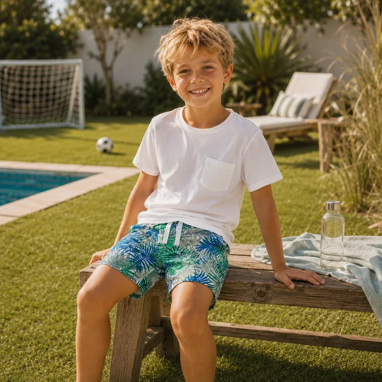 Korte broek Jaxon (bright white)