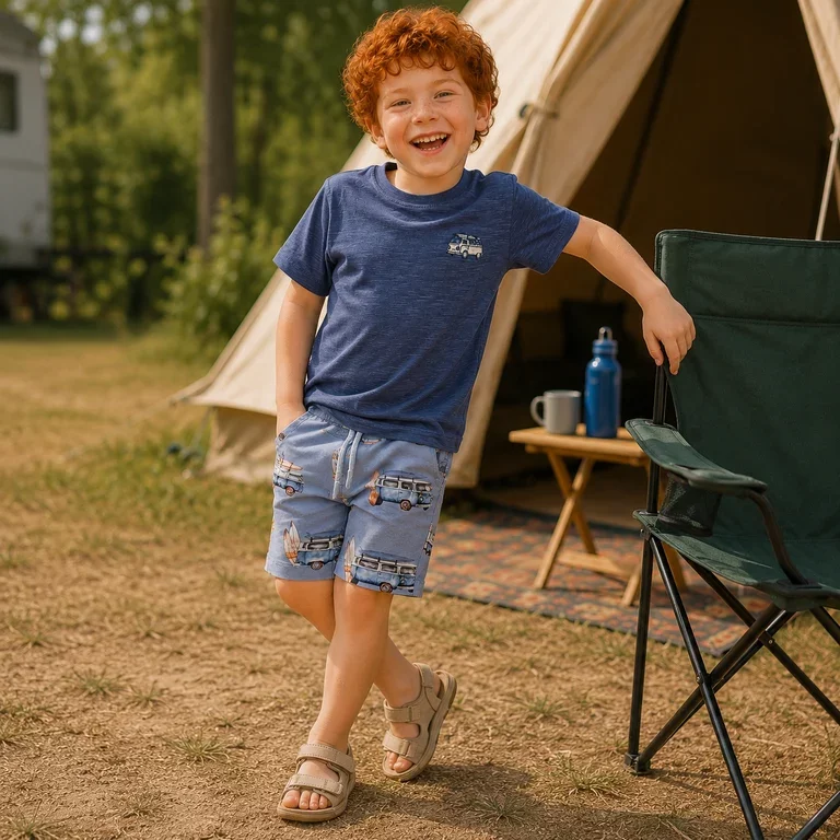 Korte broek Jaxon (blue fog)