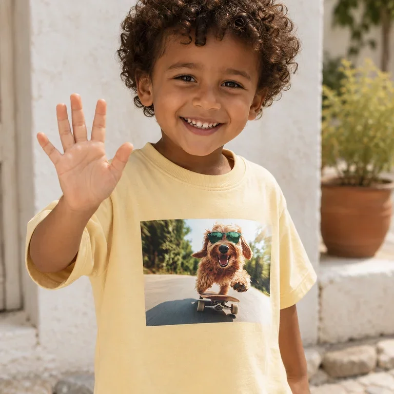 T-shirt Voto (double cream skater dog)