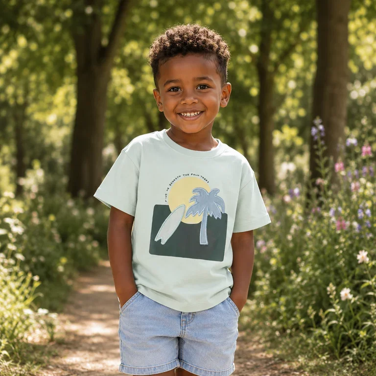 T-shirt James (pale aqua)