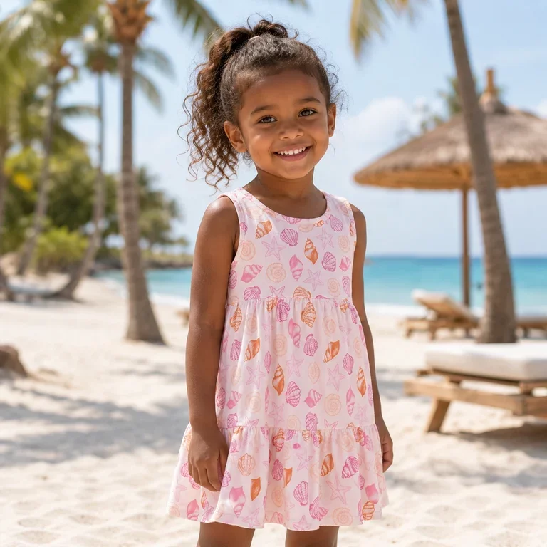 Zomerjurkje REGULAR FIT Vigga (carinaria sea shells)