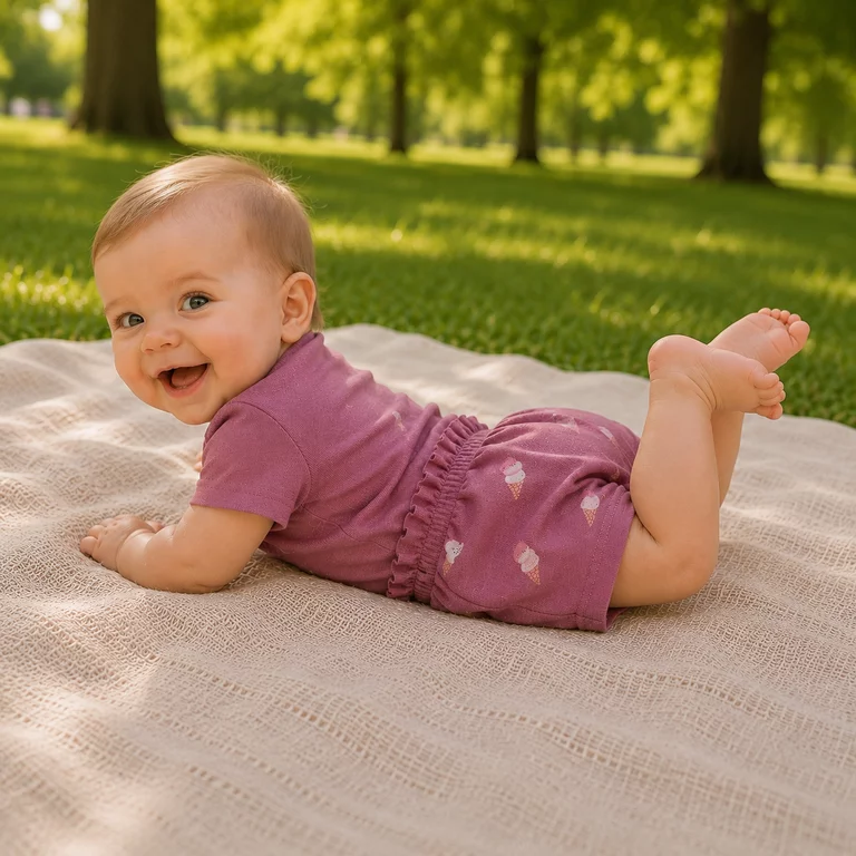 Kort broekje Jamilia (mesa rose)
