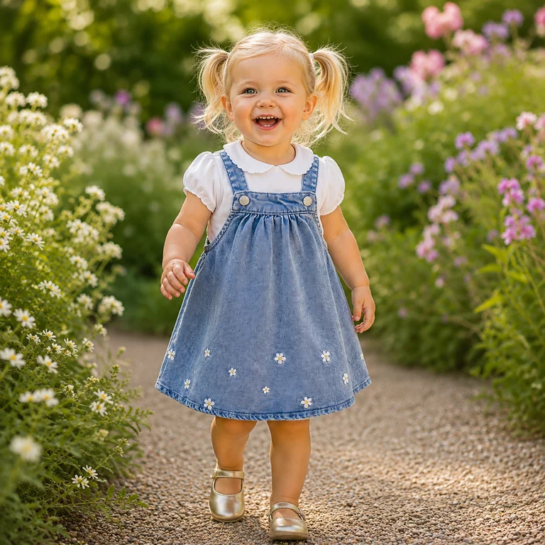 Spijkerjurkje Flora (light blue denim)