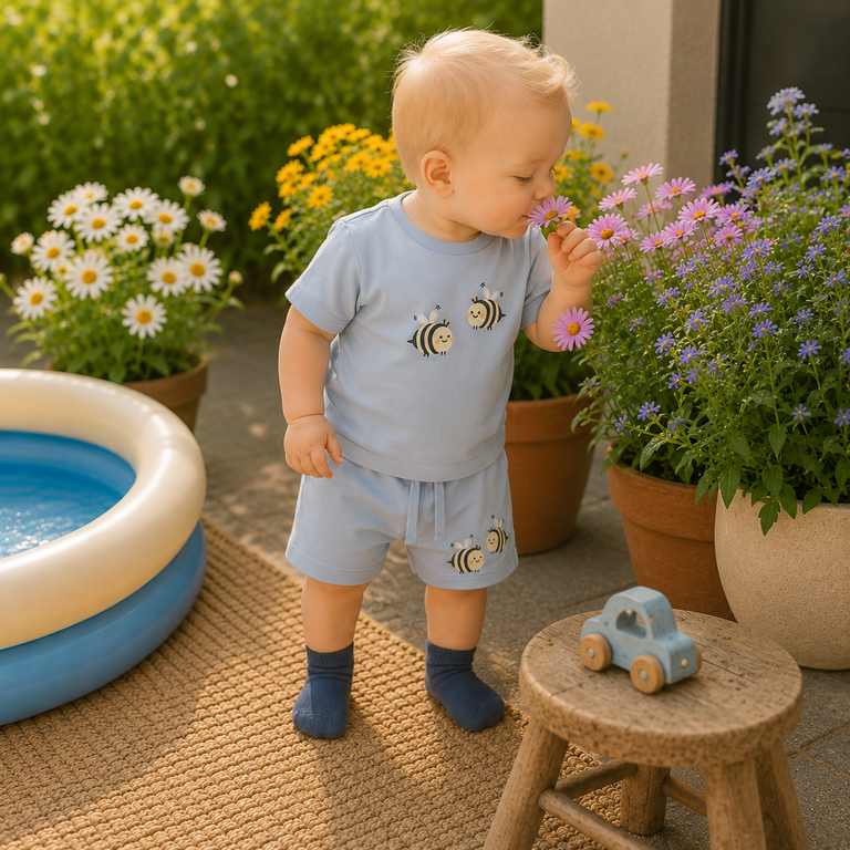 Kort broekje Vacion (blue fog bee)