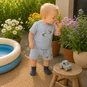 Name It Kort broekje Vacion (blue fog bee)