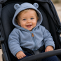 Name It Baby zomerjasje fleece Meeko (flint stone)