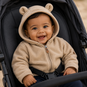 Name It Baby zomerjasje fleece Meeko (silver mink)