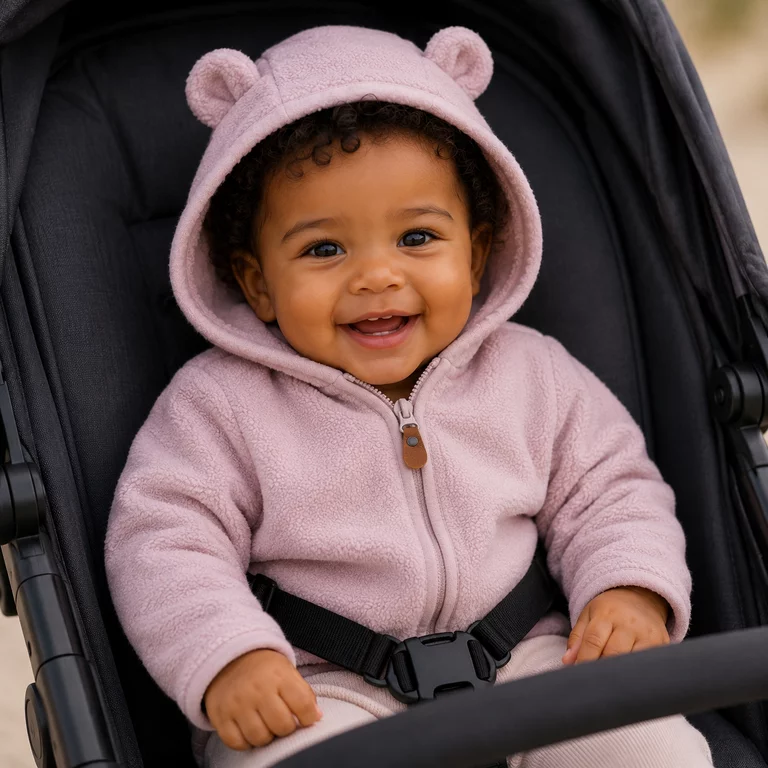 Baby zomer jasje fleece Meeko (keepsake lilac)