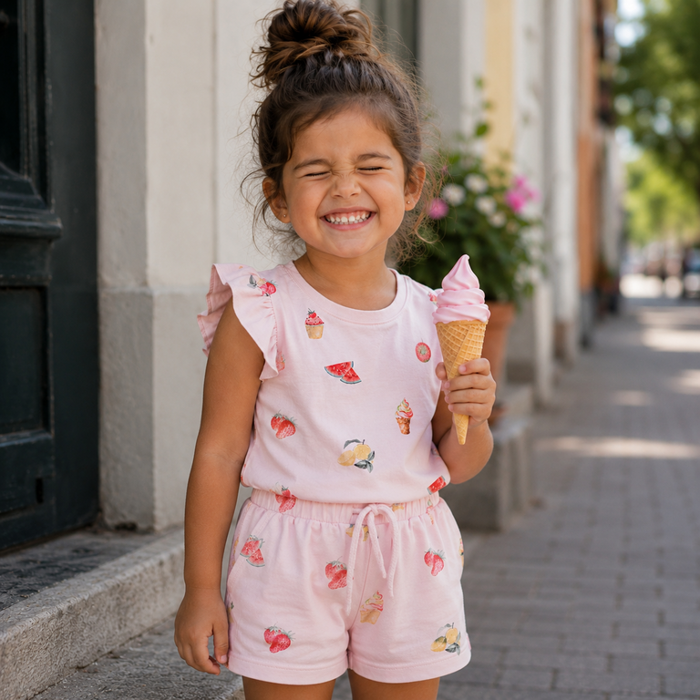 Kort broekje Jovina (cradle pink)