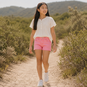 Name It Korte broek twill MOM FIT Rose (aurora pink)