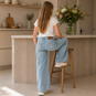 Name It Broek wide fit Rose (light blue denim)