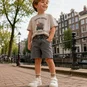 Name It Korte broek STRAIGHT FIT Ryan (medium gray denim)