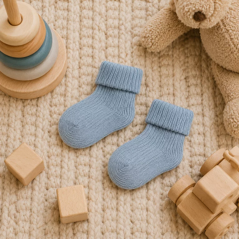 Baby sokjes Nonnu (blue fog)
