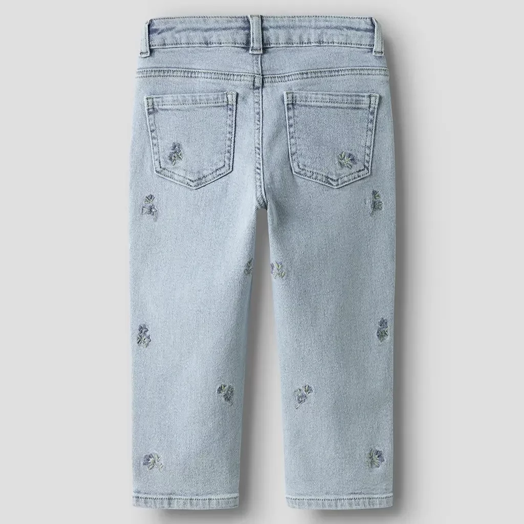 Jeans MOM FIT Bella (light blue flowers)