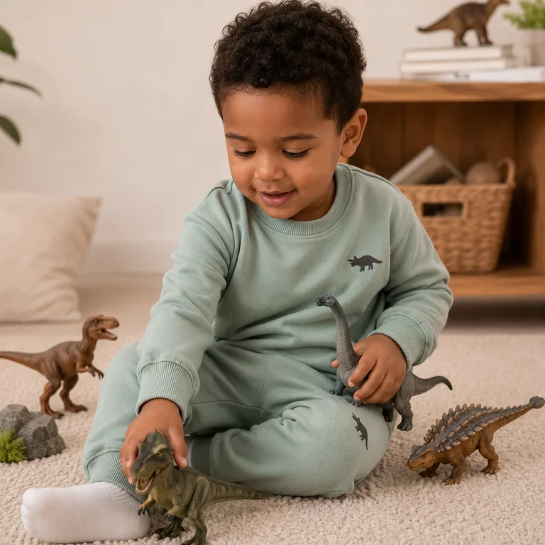 Trui sweat Vallen (green milieu DINO)