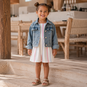Name It Spijkerjasje ruffle Julia (light blue denim)