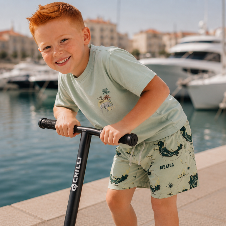 Korte broek sweat Hadri (pale aqua)