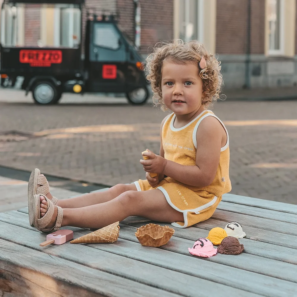 Topje Terry badstof (mango)