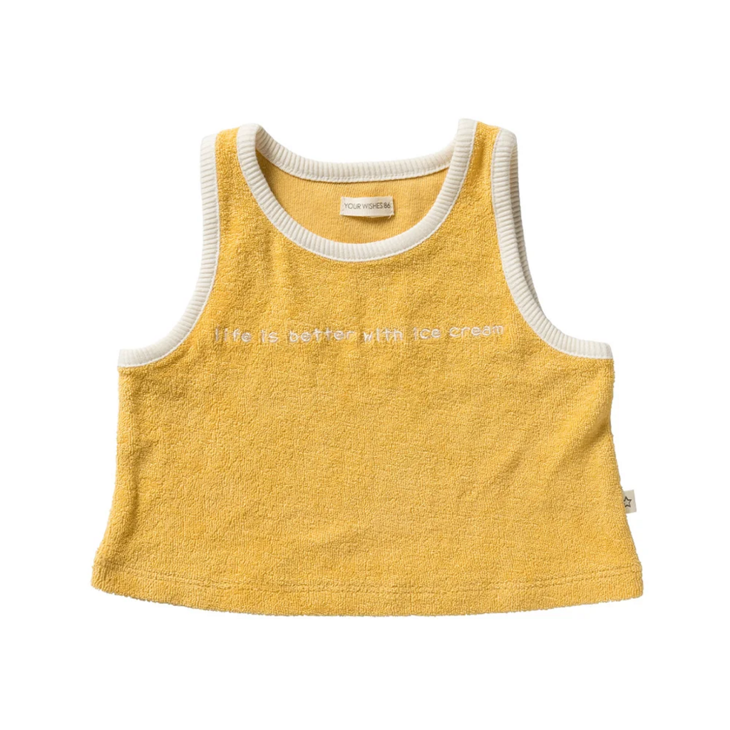 Topje Terry badstof (mango)