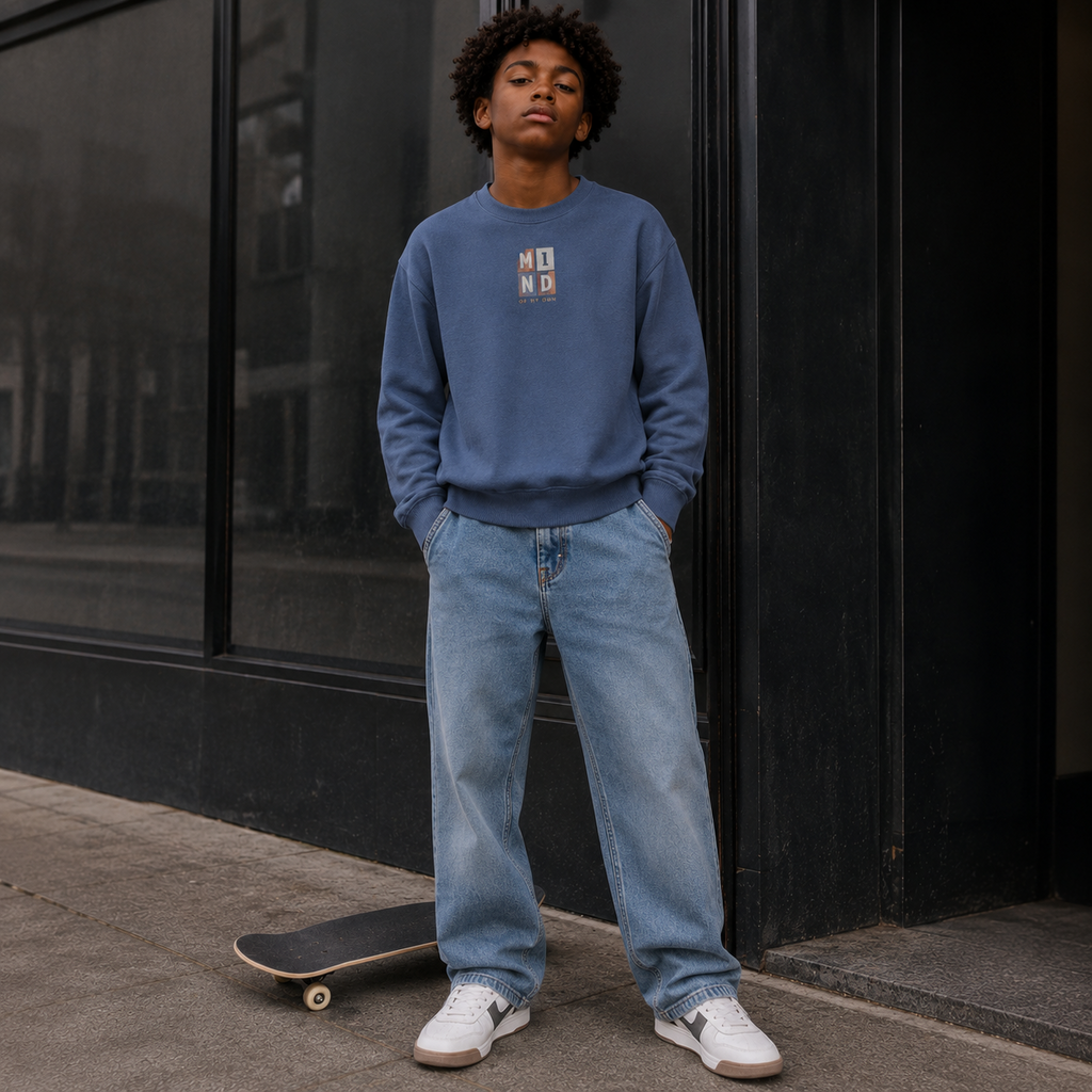 Trui sweat Knist (vintage indigo)