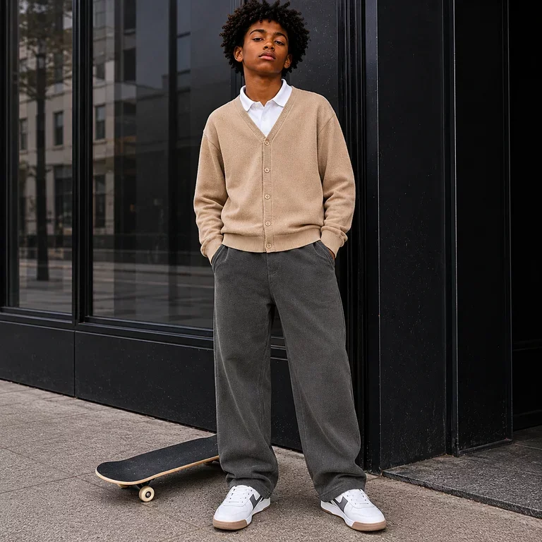 Broek WIDE FIT Kevin (peat)