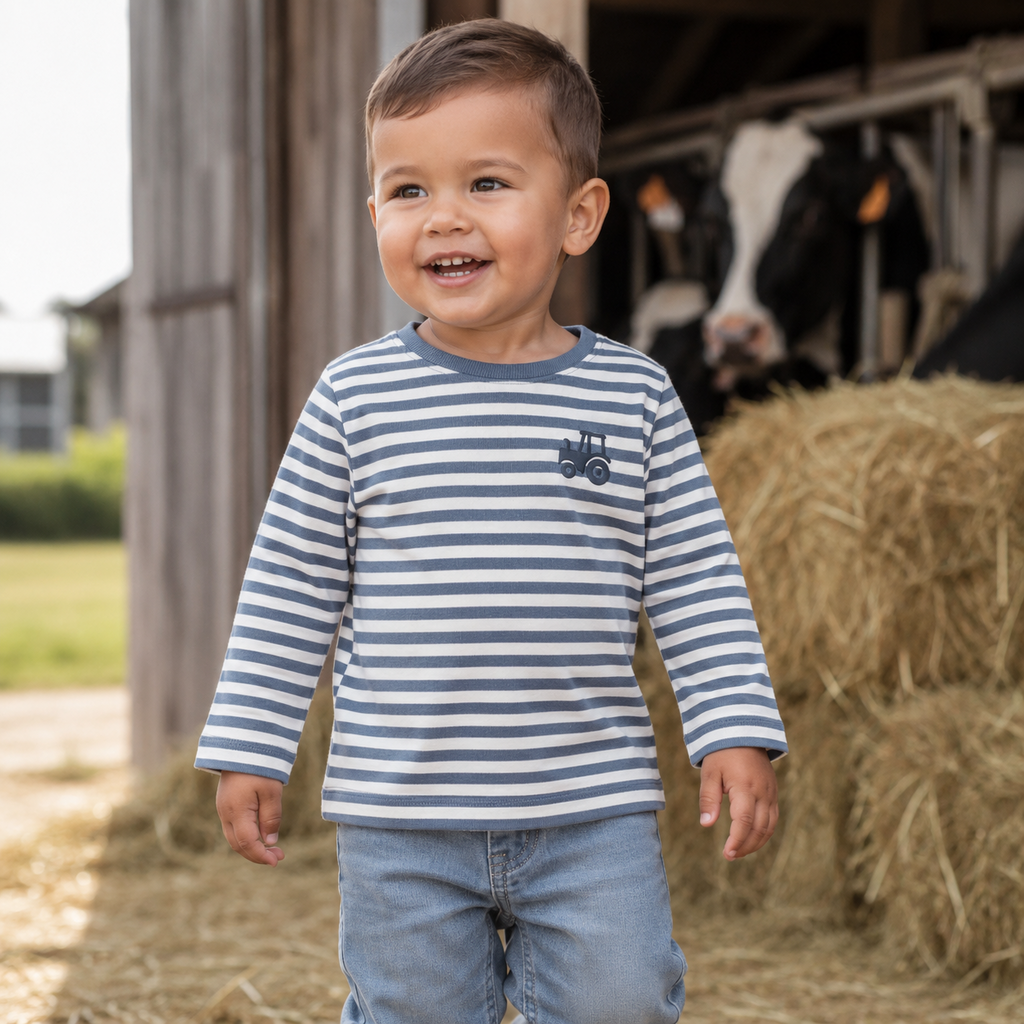 Longsleeve Villy (vintage indigo tractor)