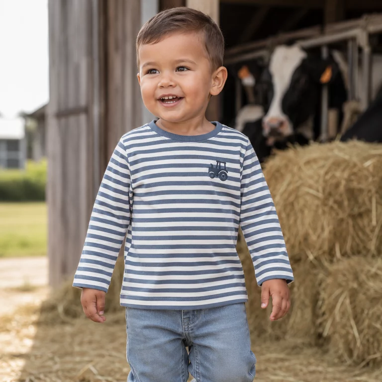 Longsleeve Villy (vintage indigo tractor)