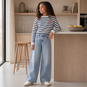 Name It Trui sweat CROPPED Karina (vintage indigo/antique white)