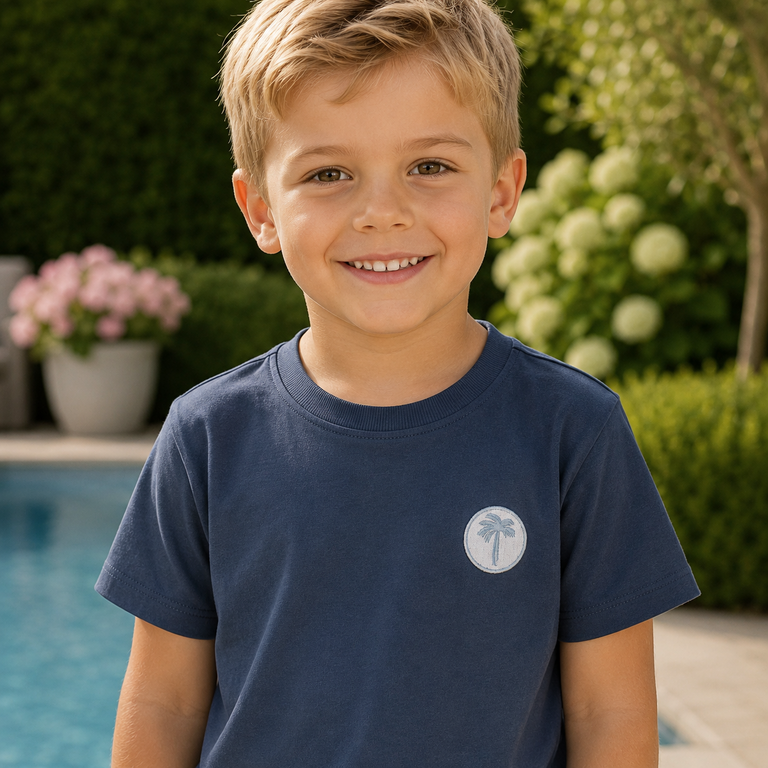 OP=OP! T-shirt Vimpel (vintage indigo palm)